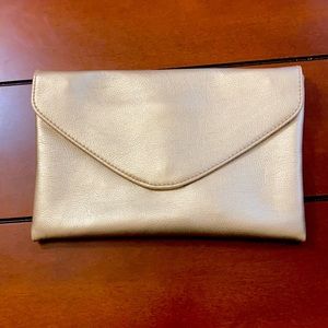 J Crew Champagne Envelope Clutch
